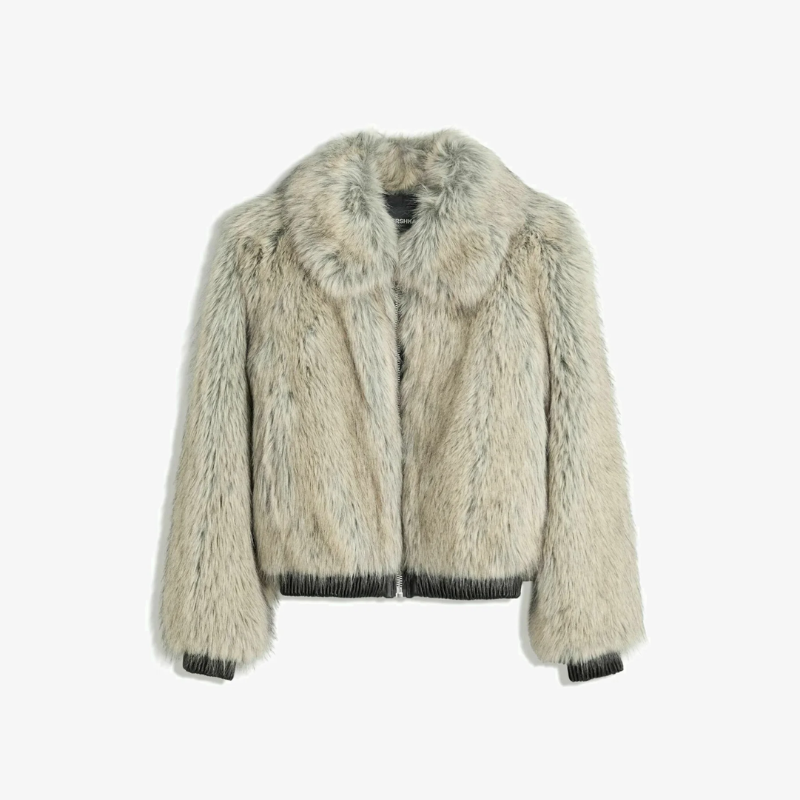 Chaqueta de pelo sintético de invierno