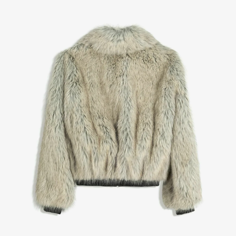 Chaqueta de pelo sintético de invierno