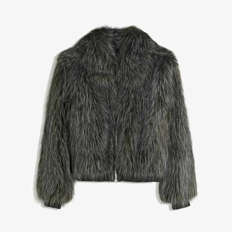 Chaqueta de pelo sintético de invierno